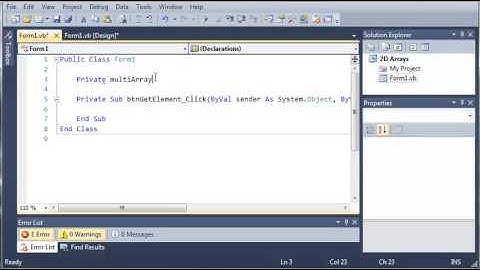 Visual Basic Tutorial   90   Multi Dimensional Arrays   YouTube