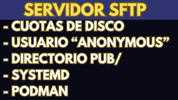 Crear un servidor SFTP muy fácil.