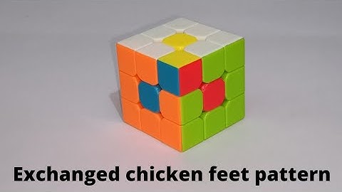 Make Exchanged chicken feet pattern on Rubik