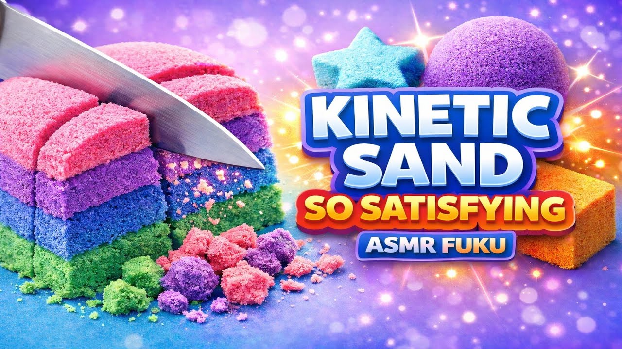 Satisfying Kinetic Sand ASMR ✨ Relaxing Crunch Sounds (No Talking)