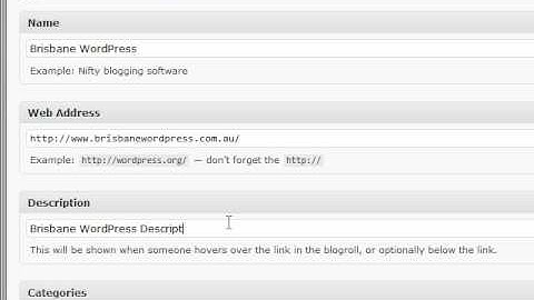 Introduction to WordPress Links Management - By BrisbaneWp.com.au