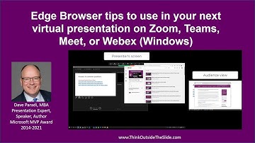 Edge Browser tips to use in your next virtual presentation on Zoom, Teams, Meet, or Webex (Windows)