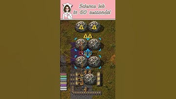 How to build lab setup | 60 seconds Factorio #shorts