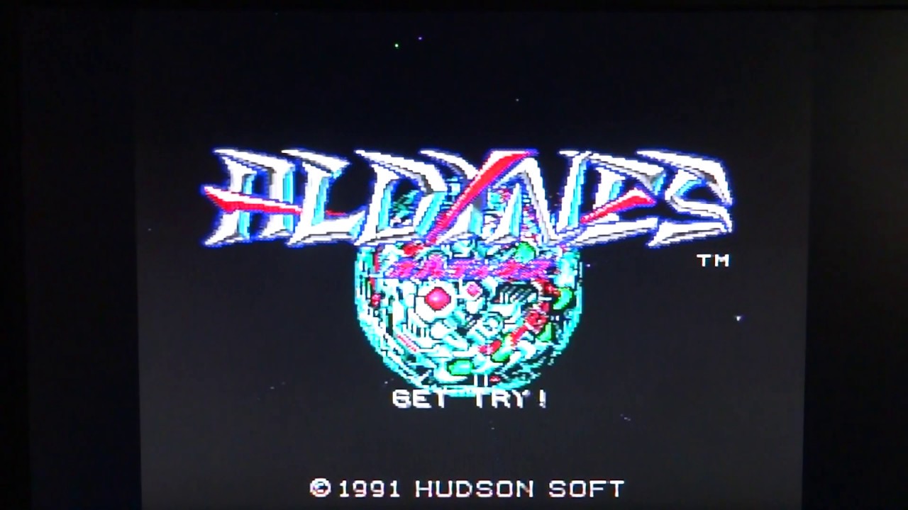 ALDYNES : PC Engine Super Grafx Game Play A.D. 2020 - YouTube