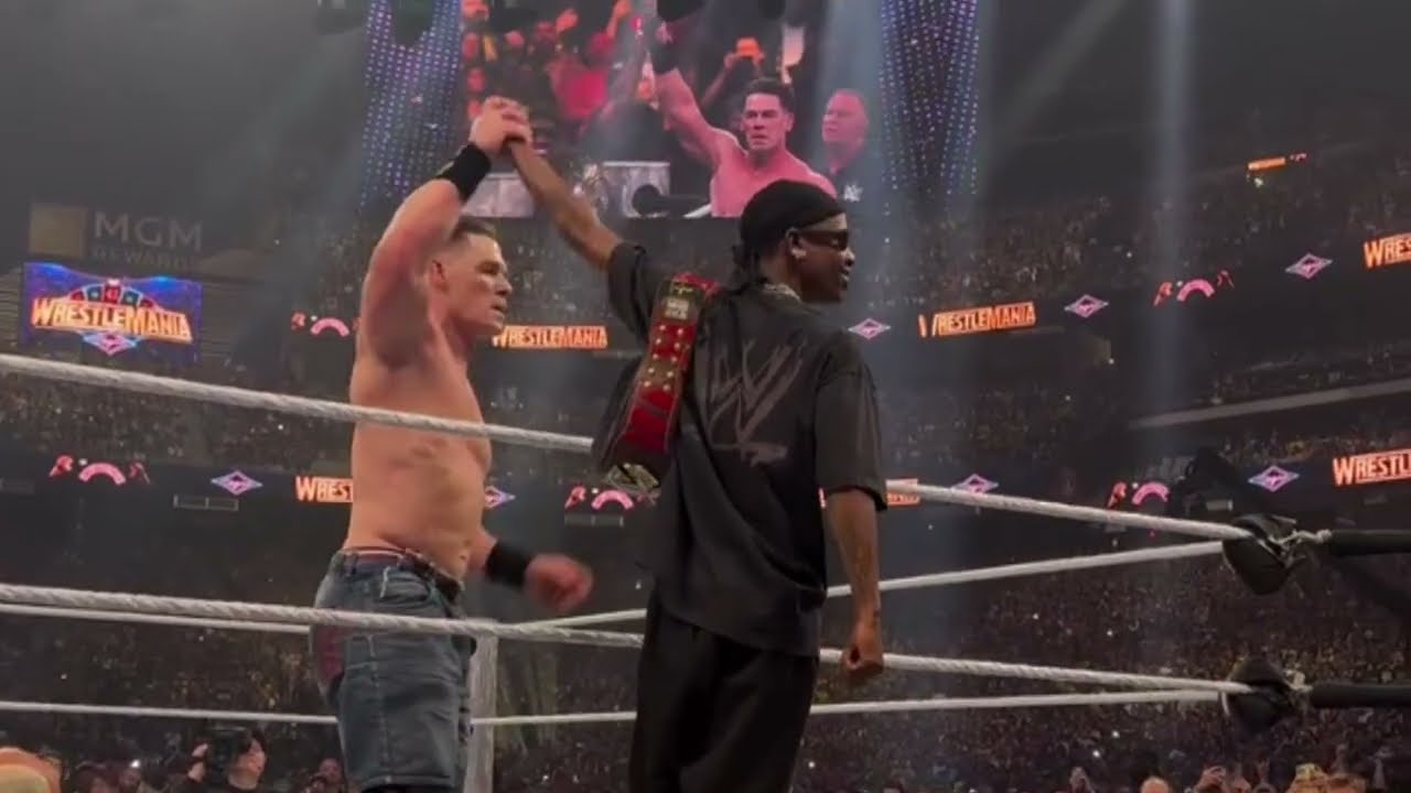 John Cena vs Cody Rhodes | 17 Time WWE Champion | Travis Scott Help The Cena & Cena Win The Match