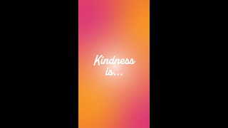 What is kindness to you? 🩷