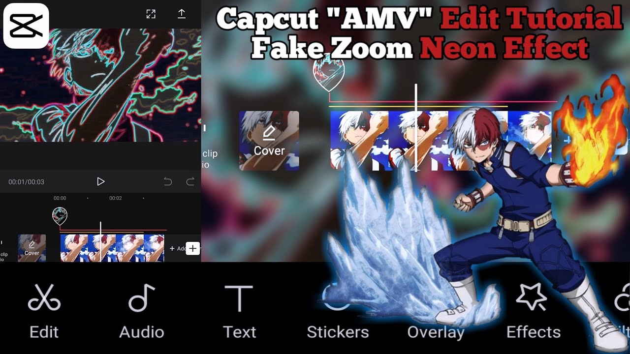 CAPCUT AMV EDIT TUTORIAL FAKE ZOOM NEON EFFECT - YouTube