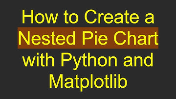 How to Create a Nested Pie Chart with Python and Matplotlib