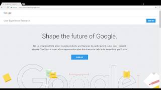 Google User Experience Research  #1