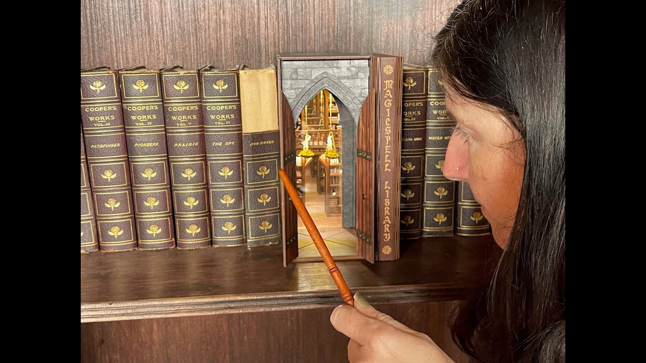 Magic Spell Book Nook Build DIY. 