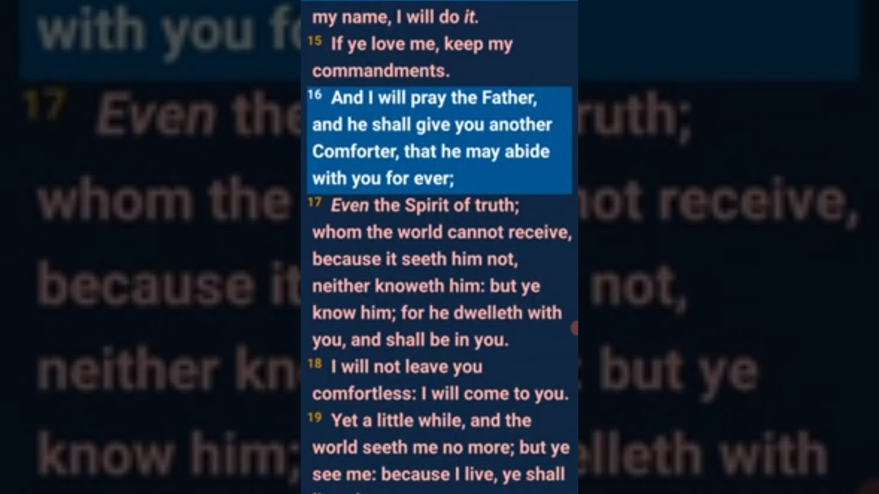 John Chapter 14 Verse 16 YouTube John Chapter 14 Verse 16 YouTube