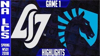 CLG vs TL Highlights | NA LCS Week 5 Spring 2018 W5D1 | CLG vs Team Liquid Highlights