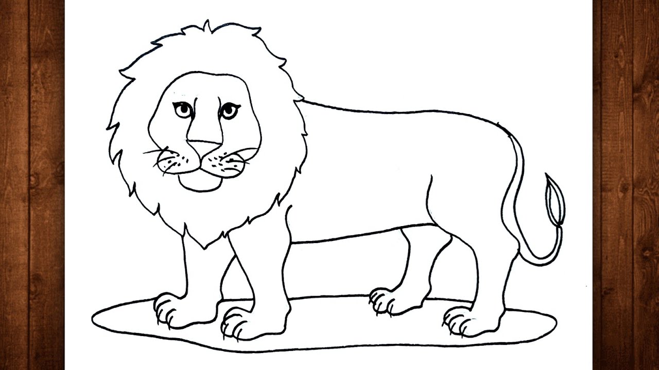 How To Draw A Lion || Lion Drawing || Lion Drawing Easy Step By Step