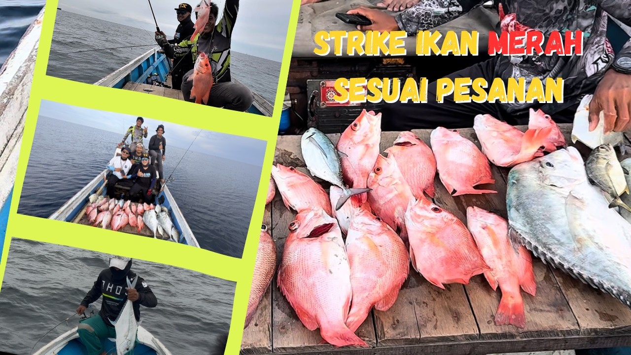 TARIKAN IKAN MERAH DI SPOT SESUMPU BERSAMA KAPT. BUKHORI