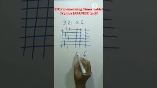 321 x 6 =  This Japanese Trick is GENIUS! No Calculator` #shorts # #learnmath