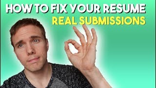 How to Fix Your Resume! (Reviewing Real Viewer Resumes)