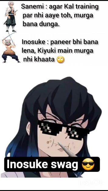 Inosuke swag 😎 #shorts #demonslayer #inosuke swag - YouTube