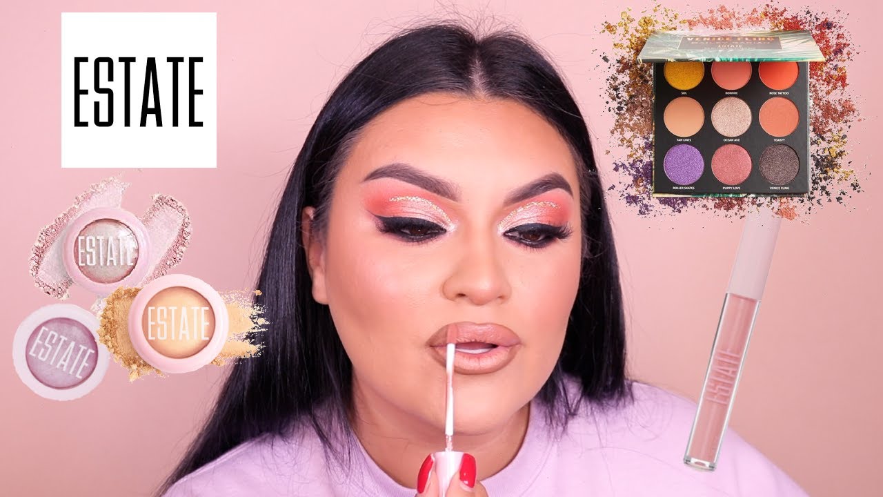 TRYING OUT ESTATE MAKEUP || TUTORIAL + SWATCHES