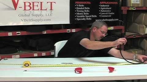 How to Measure V-Belts