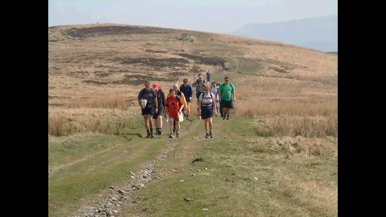 Sections of the LDWA 100 in  2003 The White Rose to Hawes.(18 Apr 03)