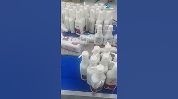 Automatic 3 heads bottle hand cream shampoo bottle filling machine capping machine packing video