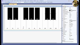विंडोज फॉर्म्स का उपयोग करके C# में पियानो एप्लिकेशन बनाना screenshot 2