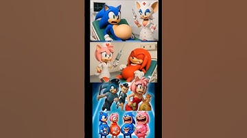 Scary Sonic Vs Scary Shadow Vs Scary Silver_Tiles Hop_shorts_coffindance