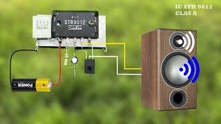 DIY Powerful Ultra Bass Amplifier IC STR 9012 , 1000 Watts Simple Circuit