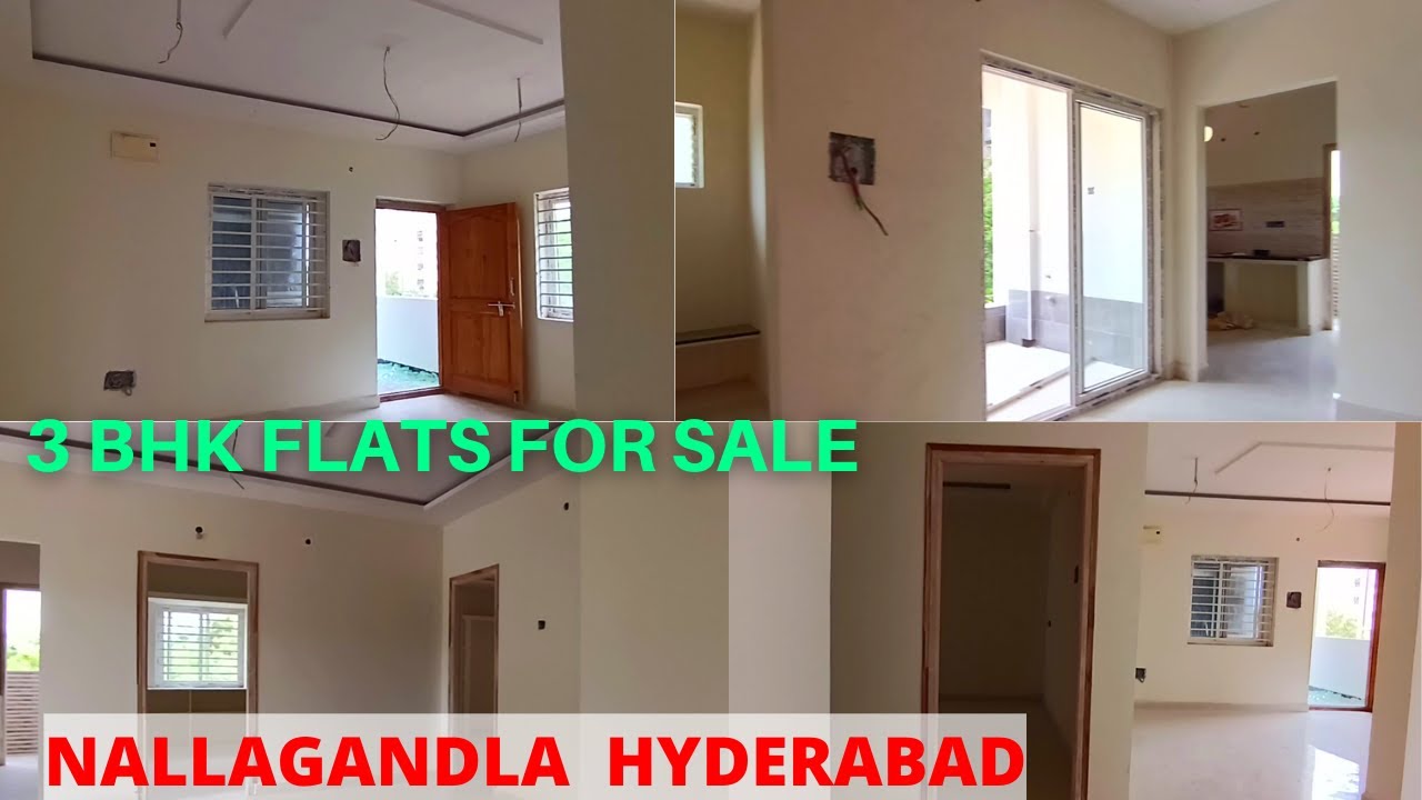 1600 Sft 3 bhk flats for sale in nallagandla hyderabad flats for