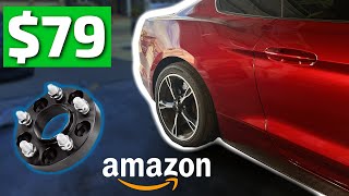 Amazon Wheel Spacers for my Mustang! (dynofit hubcentric 25mm spacers)