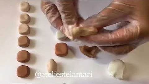 Como fazer a cor marrom na pasta americana?