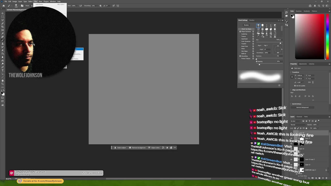 Livestreaming photoshap
