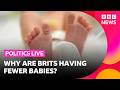 Deaths set to outnumber births in Britain | BBC Politics Live