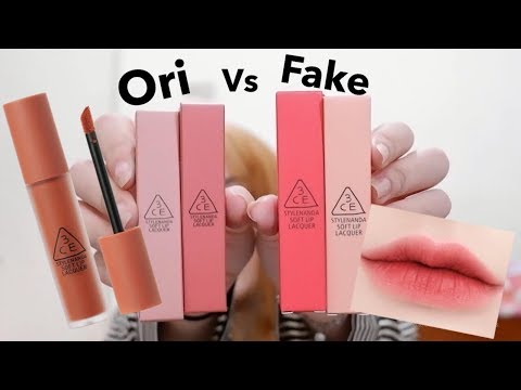 3CE VELVET LIP TINT ORIGINAL VS REPLIKA aka FAKE😱 | NYARIS SAMA BANGET !!| Maria Soelisty. 