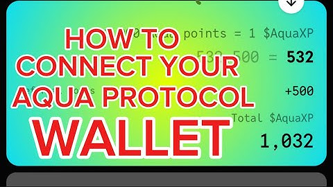 SIMPLE WAY TO CONNECT YOUR TON WALLET ON AQUA PROTOCOL
