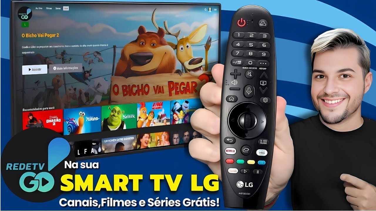 CHEGOU NOVO REDE TV GO  STREAMING GRÁTIS PARA SUA SMART TV LG!
