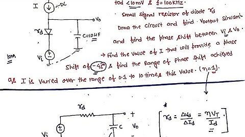 Analog Electronics | Small signal Diode problem | UPSC Electrical optional |