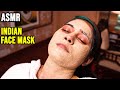 INDIAN BARBER 🟡 FACE MASK 🟡 ASMR sleep