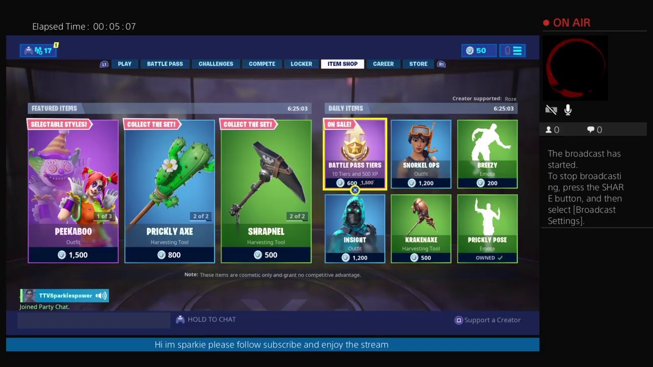 fortnite account Streaming Fortnite