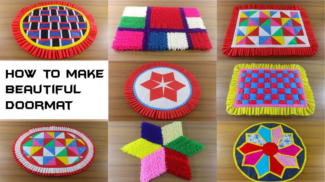 How to make beautiful Doormat/doormat making at homepaydan banane ka