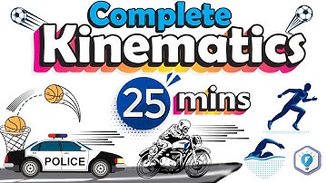 One Shot kinematics revision Physics Class 11 [Free Fall, Projectile Motion, Relative Motion]