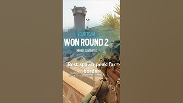 Best spawn peek for border#r6siege