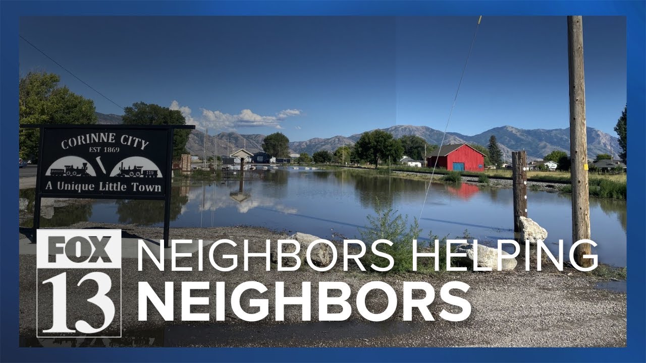 Box Elder County neighbors help each other out amid flooding - YouTube
