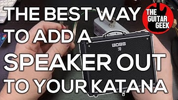 How to add an external speaker to your katana 100 into an external speaker (works on any combo amp)