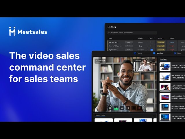 This is Meetsales! Your video sales command center for B2B sales teams 