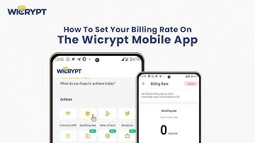 How To Set Your Billing Rate On The Wicrypt Mobile App