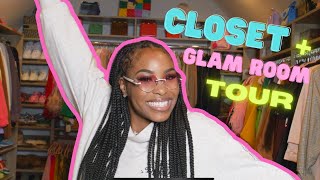 My Closet \& Glam Room Tour!