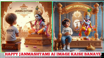 Viral Instagram Trending Janmashtami Special Ai Image Kaise Banaye|| Technical Moon 87 #video