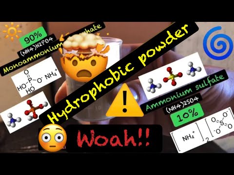 Hydrophobic powder (strange)