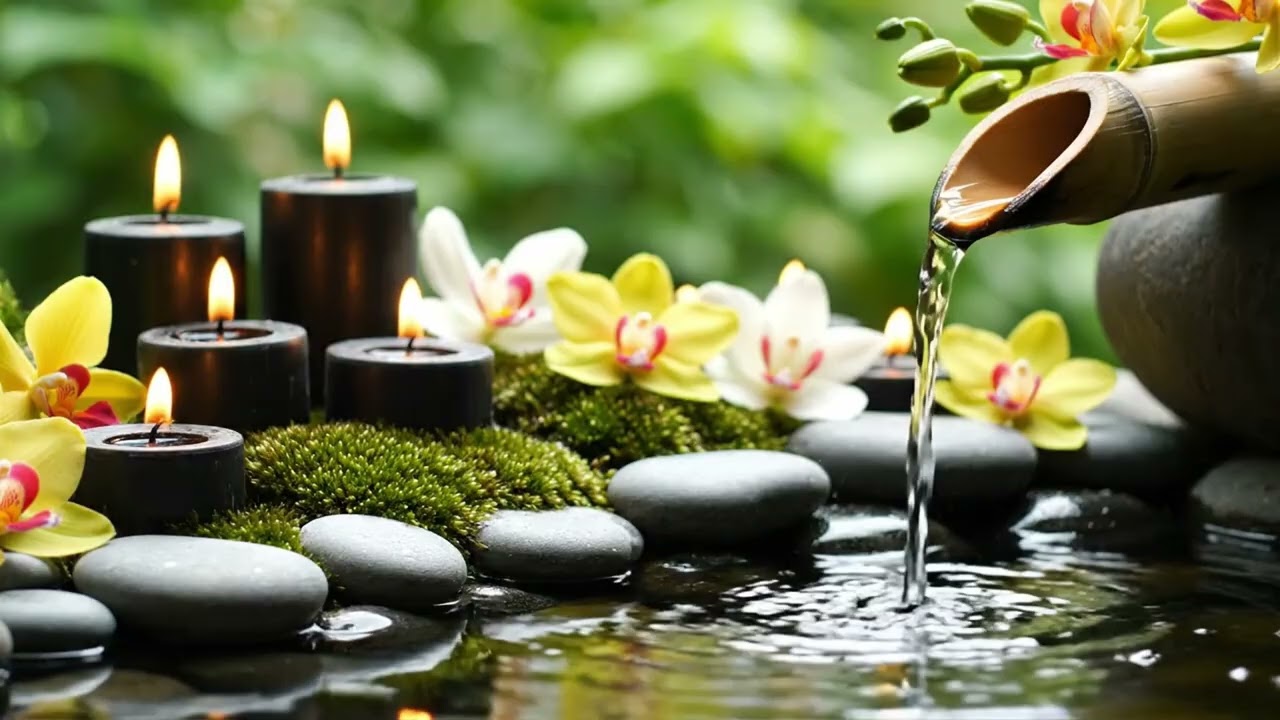 Gentle Moments of Peace 🌿 Calm Piano & Flowing Bamboo Water